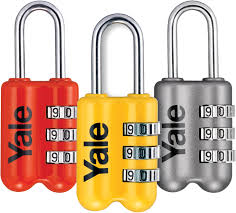 Yale Dar Tip Mini Şifreli Asma Kilit