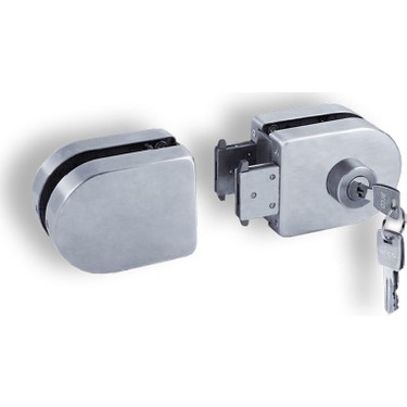 Kale Kd070/20-125 Cam Kapı Kilidi Çift Kanat - Cam-Cama Montaj