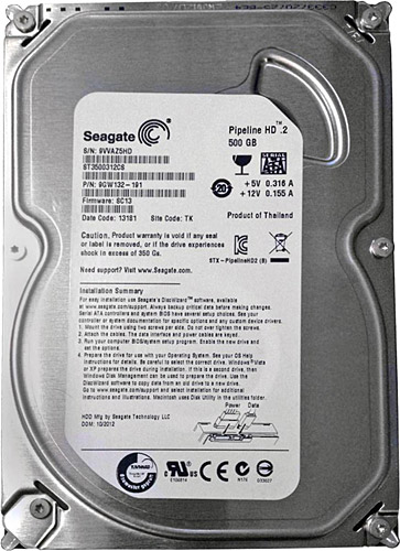 SEAGATE 500 GB  3,5 INCH 5900RPM 7/24 GÜVENLİK ST3500312CSREFURBISHED